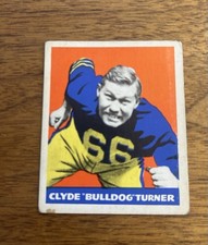 1948 LEAF #3 CLYDE BULLDOG TURNER RC BEARS HOF VG picture