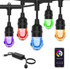 SLR102 LED RGBW Smart Bistro Acrylic String Lights Color Changing Outdoor Weathe picture