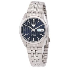 Seiko 5 Automatic Midnight Logo Dial Men's Watch SNK357 picture