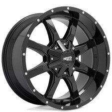 20x10 Moto Metal Wheels MO970  Gloss Black w/ Milled Lip Rims 5x127 ET-24 (1pc) picture