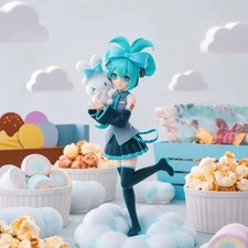 Hot 21CM Anime Hatsune Miku X Cinnamoroll Figure Anime Peripheral Collectible picture