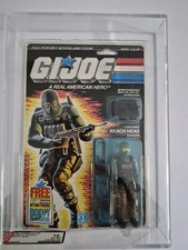 Vintage 1986 GI JOE BEACH HEAD AFA 75 MOC. Body transfer offer picture