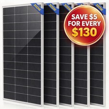 300W 600W 900W 1200W Mono Solar Panel N-Type Cell Power Charger Home Off-Grid picture