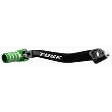 Tusk Folding Shift Lever Black Green Tip For Kawasaki KX450F 2006-2015 picture