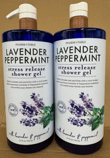PHARM to TABLE LAVENDER PEPPERMINT Stress Release Shower Gel 32 fl oz 2 Pack NEW picture