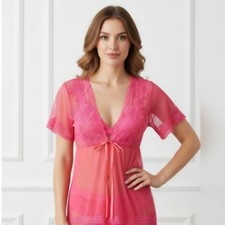 Sexy Deep V Mesh See-Through picture