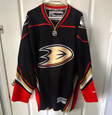 Reebok Anaheim Ducks NHL Hockey Jersey Black Orange Gold White XXL picture