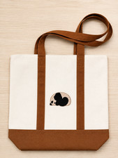 JZ Collective Everyday Canvas Tote Bag with Sleeping Panda picture