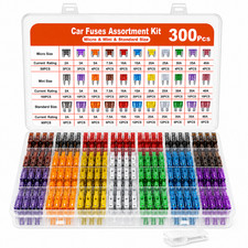 300Pcs Car Fuse Assortment Kit Micro Mini Standard Blade Fuses with Puller picture