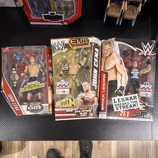 John Cena and Brock Lesnar WWE Action Figure Lot Of 3 NIB picture