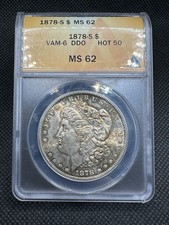 1878 S VAM 6 DDO Hot 50 Morgan Silver Dollar MS 62 picture