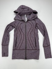 Lululemon Define Jacket Luon Womens 2 Heathered Purple Burgundy Full Zip picture