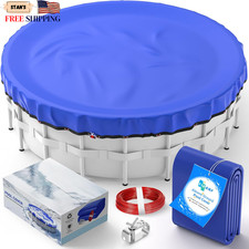 15Ft Premium Winter Pool Cover for Above Ground Pools - UV & Cold Resistant NEW picture