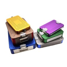 different size disinfection sterilising tray case box for surgical instrument picture