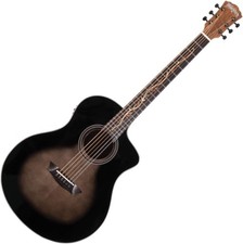 Washburn Bella Tono Vite S9V Studio AE Guitar Transparent Charcoal Burst picture