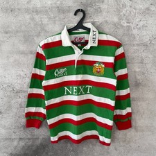 LEICESTER TIGERS 1997/1999 RUGBY UNION SHIRT COTTON TRADERS JERSEY SIZE S picture