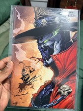 🔥 JONATHAN URIBE SPAWN SKETCHBOOK NYCC SIGNED REMARKED GUNSLINGER FOIL picture