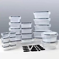 24Pcs Airtight Plastic Food Storage Containers Set Meal Prep Boxes Random Color* picture