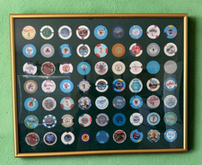 63 Vintage Las Vegas Casino $1 Chips Framed Collection –Riviera Sahara Tropicana picture