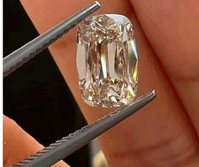 2ct Elongated Cushion Cut D-E Color VVS1 Diamond Grade Quality gamestone 9x7mm picture