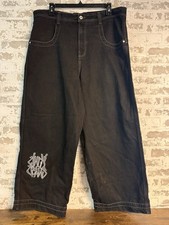 JNCO Rollin Jeans Men’s 40x30 Jet Black 26” Wide Leg picture