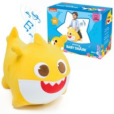 Pinkfong Baby Shark Bouncy Ride On Inflatable Hopper Plush Toy for Toddlers picture