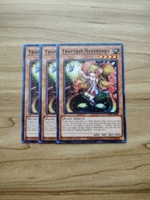 Yu-Gi-Oh - Traptrix Nepenthes 3X - Complete Playset Of Cards picture