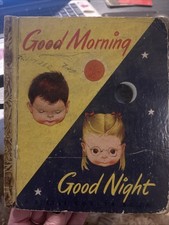 1948 Good Morning Good Night Little Golden Book Eloise Wilkin A Printing Vintage picture