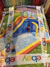Bestway H2OGO Waterfall Waves Mega Water Park Inflatable Slide & Pool open box picture