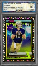 2026 Score A Treat CJ Carr Trick or Treat /125 #132 Graded FCGS 10 GEM MINT picture