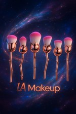 Rosé Luxe Brush Set – 6pcs Beauty Blooms