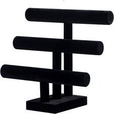 Pengup 3 Tier Bracelet Holder,Bracelet Display Stand,Black Velvet Jewelry Org... picture