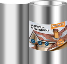 Aluminum Roll Flashing, 24'' X 50' Metal Roofing Roll for Roof and Garden, Preve picture