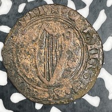 (14th-15th Century) France Burgundy Harp Jeton Lot#N1715 picture