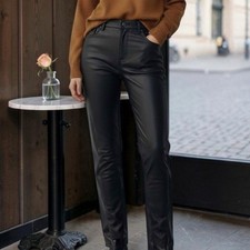LOFT Womens 29/8 Petite Coated Denim Jeans Dark Academia Fall Preppy The Skinny picture