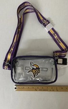 Minnesota Vikings FOCO Clear Stadium Crossbody Bag NFL NWT Purple Gold picture