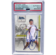 Novak Djokovic Signed 2007 ACE Authentic RC #16 Rookie Auto RC PSA/DNA picture