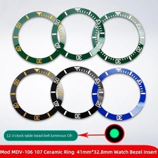For Casio MDV-106 107 Watch Scale Circle MDV-107 Ceramic Bezel With Luminous Bea picture