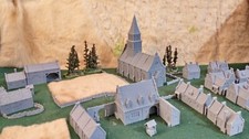 Greendale 15mm European Village Terrain DBM DBA Flames of War Black Powder picture