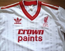 Authentic Liverpool Vintage 1985 -1987 Adidas White Away Shirt Jersey Super Rare picture