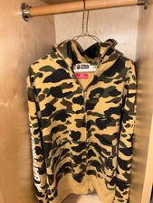 vintage bape camo full zip hoodie xl windproof  picture