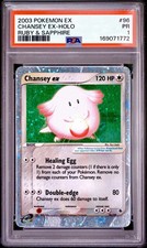 Chansey ex Holo PSA 1 2003 Pokemon Ex Ruby & Sapphire #96 LOW POP picture