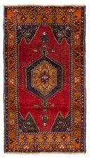 Vintage Hand-Knotted Area Rug 3'4