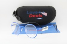 NEW REYKJAVIK EYES 124132 JONAS COL 4 BLUE BLACK AUTHENTIC EYEGLASSES 48-21 picture
