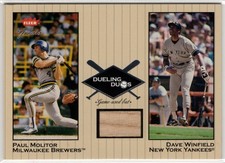 2002 Fleer Greats Paul Molitor/Dave Winfield Dueling Duos GU Bat Card #DD-DW1 picture