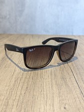 Ray-Ban Polarised Sunglasses JUSTIN MATTE HAVANA RB4165 865/T5 - 54mm picture