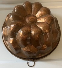 Antique French Copper Cake Jello Mold Wall Decor picture
