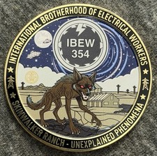 IBEW Local 354 Challenge Coin Salt Lake City Utah SkinWalker Ranch UFO picture