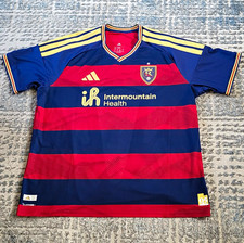 adidas Real Salt Lake MLS Soccer Jersey 2XL Red/Blue/Gold  2025 picture