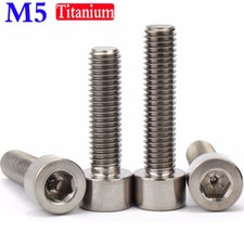 Metric M5 x 6mm-50mm Titanium GR2 Allen Hex Socket Head Cap Screws Bolts DIN 912 picture